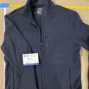 Polo Ralph Lauren Performance Zip-Up Jacket Heavy Sweatshirt Size M Blue